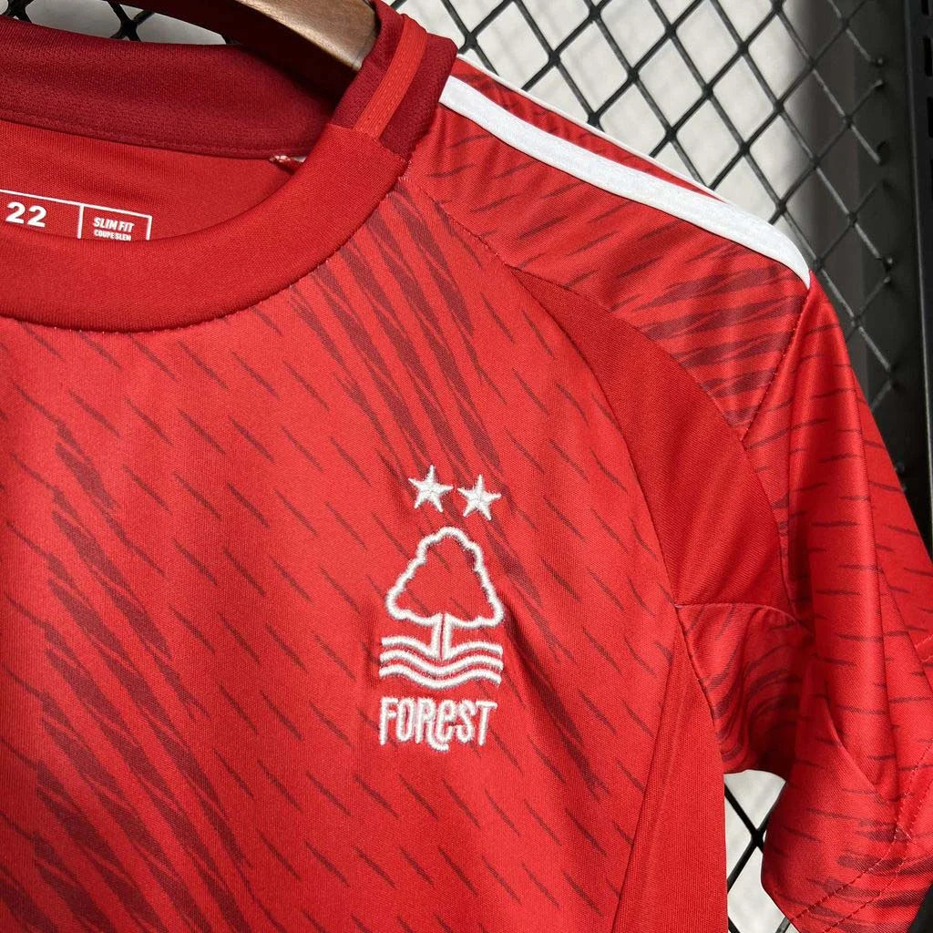 2024-2025 Nottingham Forest Home Kit Kids Size