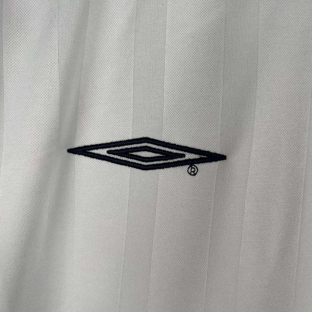 2002 Retro England Home Jersey Long Sleeve