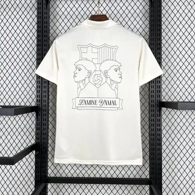 Barcelona Lamine Yamal White Limited Jersey