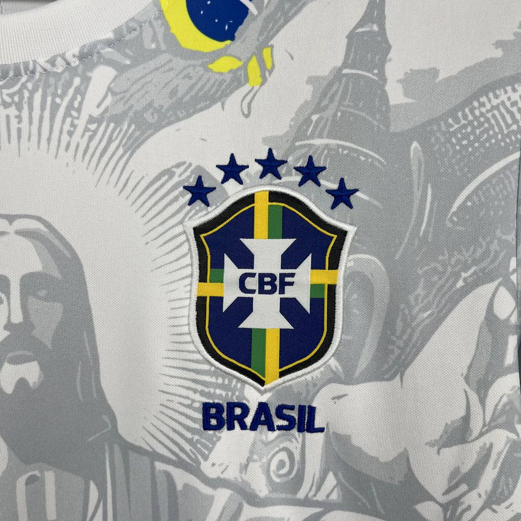 Brazil "Jesus" White Limited Jersey