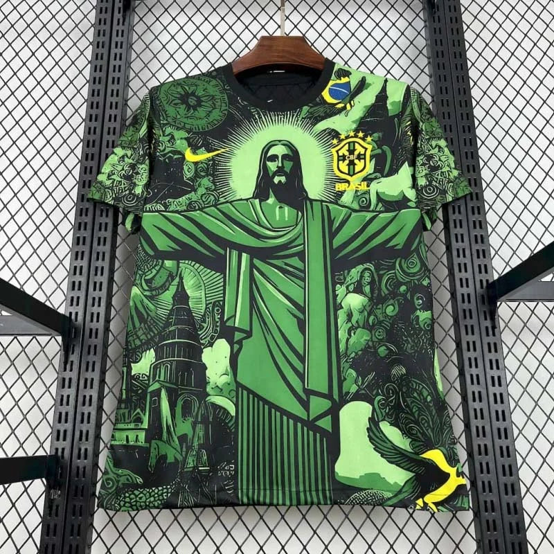 Brazil "Jesus" Green Limited Jersey