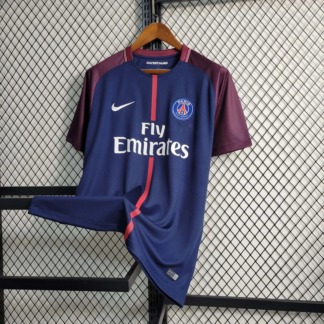 2017-2018 Retro PSG Paris Saint-Germain Home Jersey