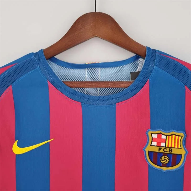 2005-2006 Retro Barcelona Home Jersey Long Sleeve