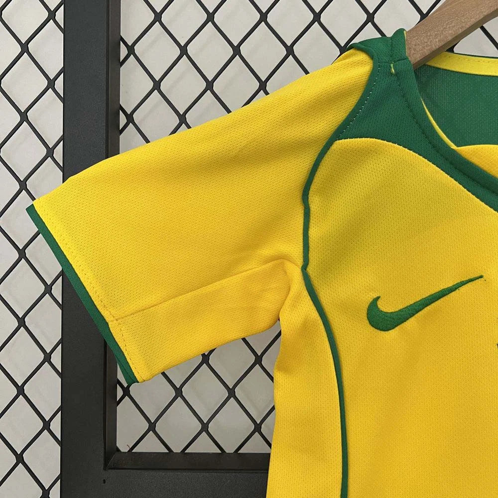2004 Retro kit Brazil Home Jersey Kids Size