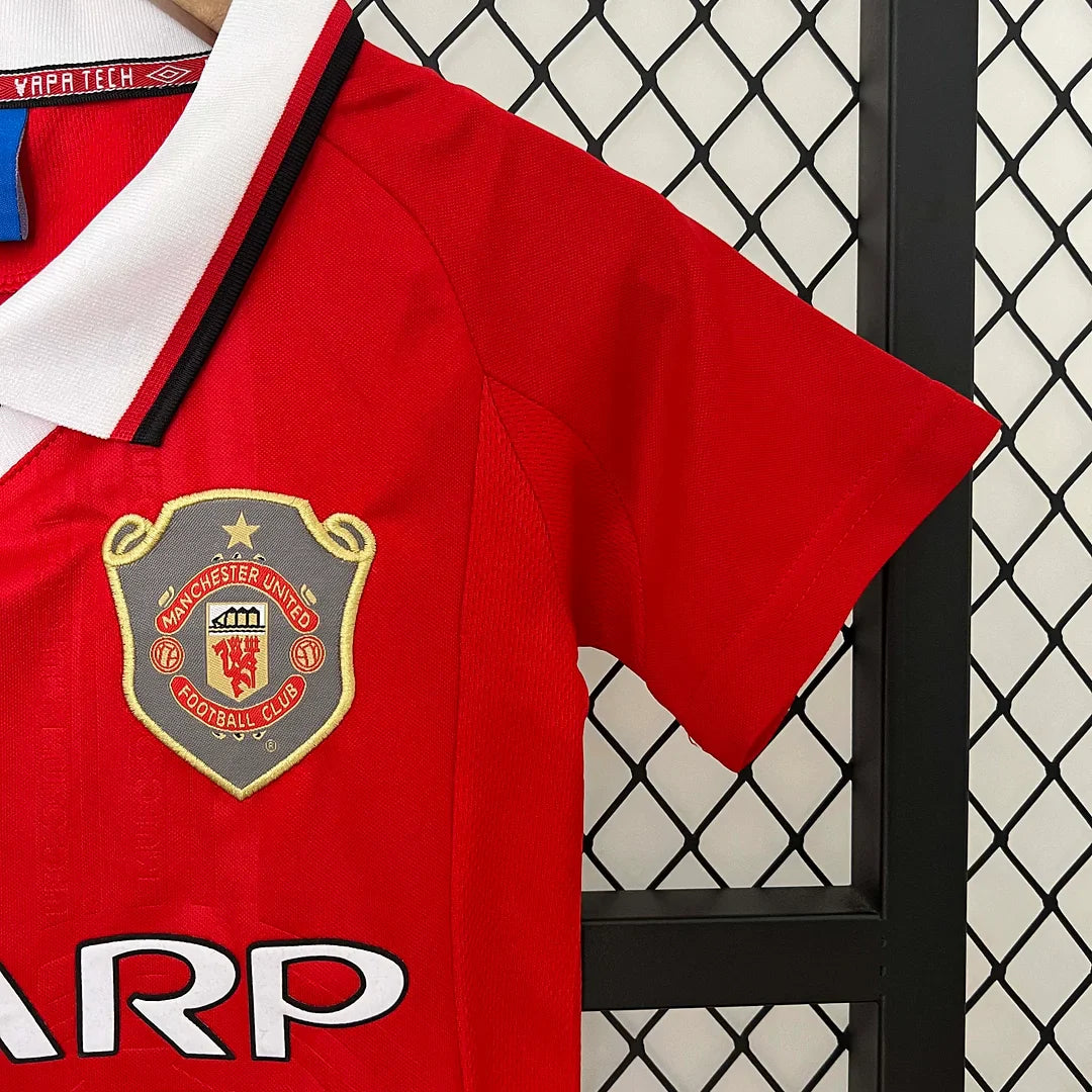 1999/2000 Retro Manchester United European Home Kids Size