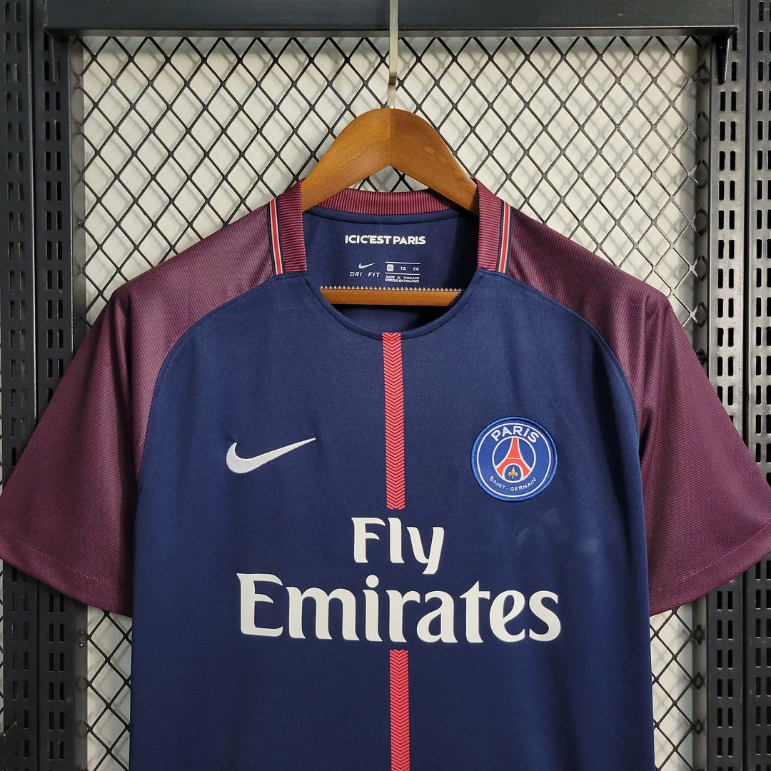 2017-2018 Retro PSG Paris Saint-Germain Home Jersey