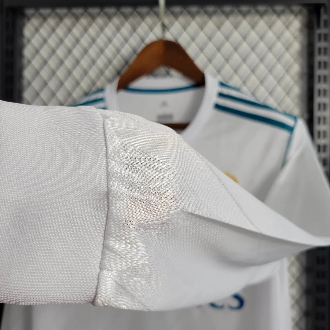 2017-2018 Retro Real Madrid Home Kit Long Sleeve