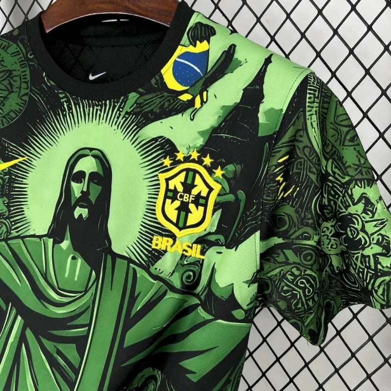 Brazil "Jesus" Green Limited Jersey