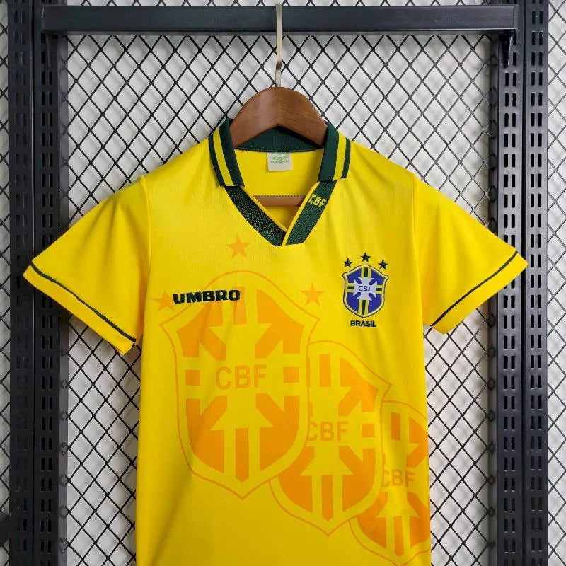 1994 Retro Brazil Home Jersey Kids Size