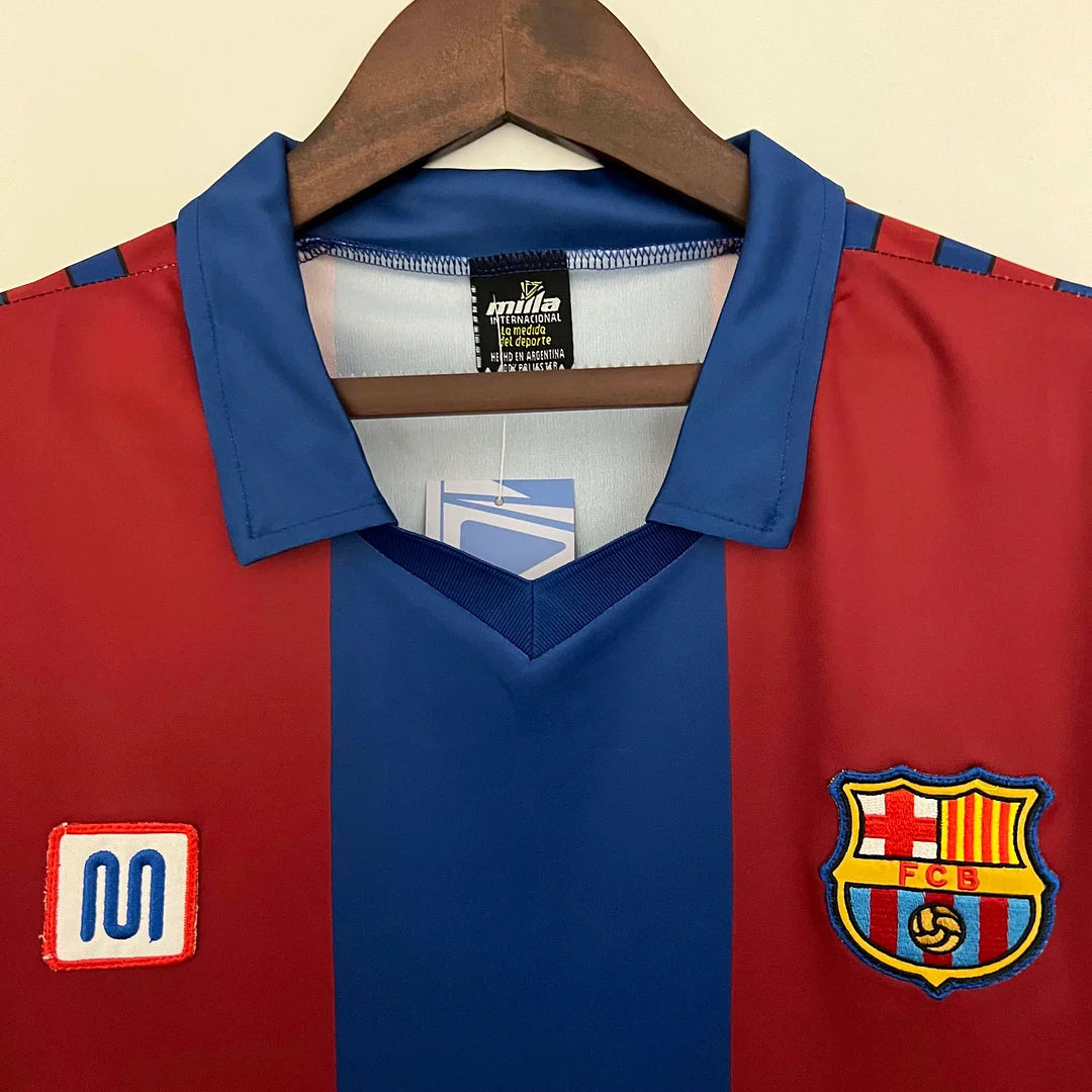 1981-1989 Retro Barcelona Home Jersey