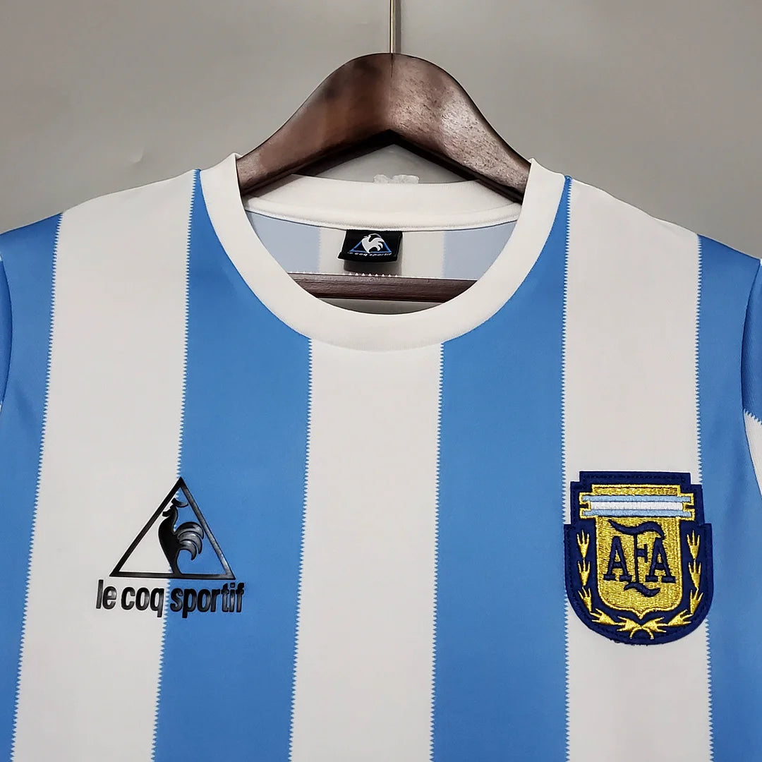 1986 Retro Argentina Home Jersey