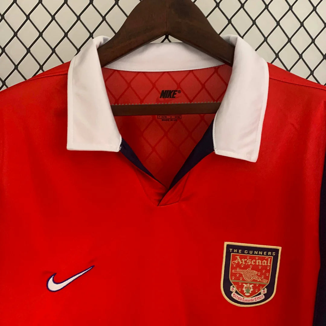 1998-1999 Retro Arsenal Home Jersey Long Sleeve