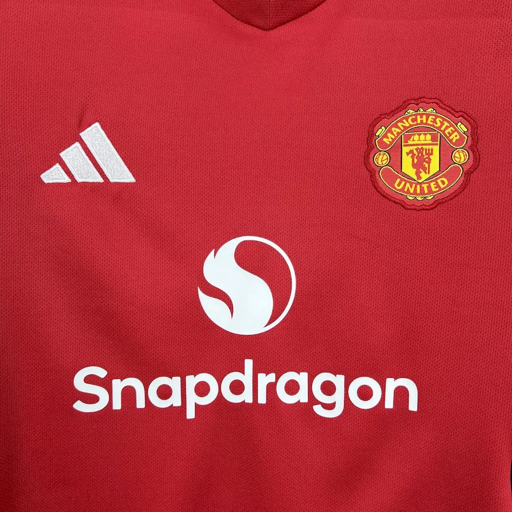2025/2026 Manchester United Home Kit Kids Size