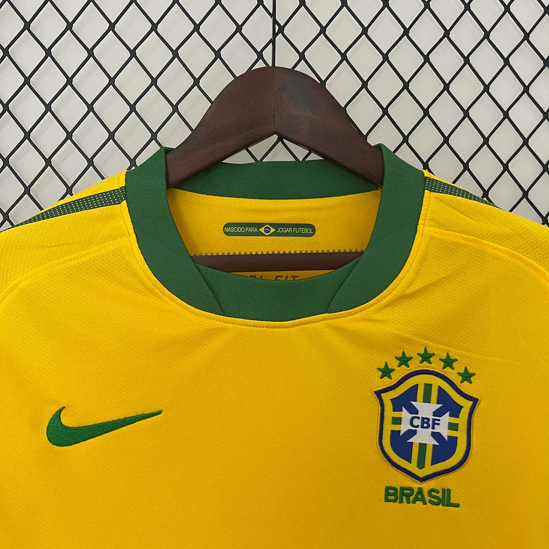 2010 Retro Brazil Home Jersey