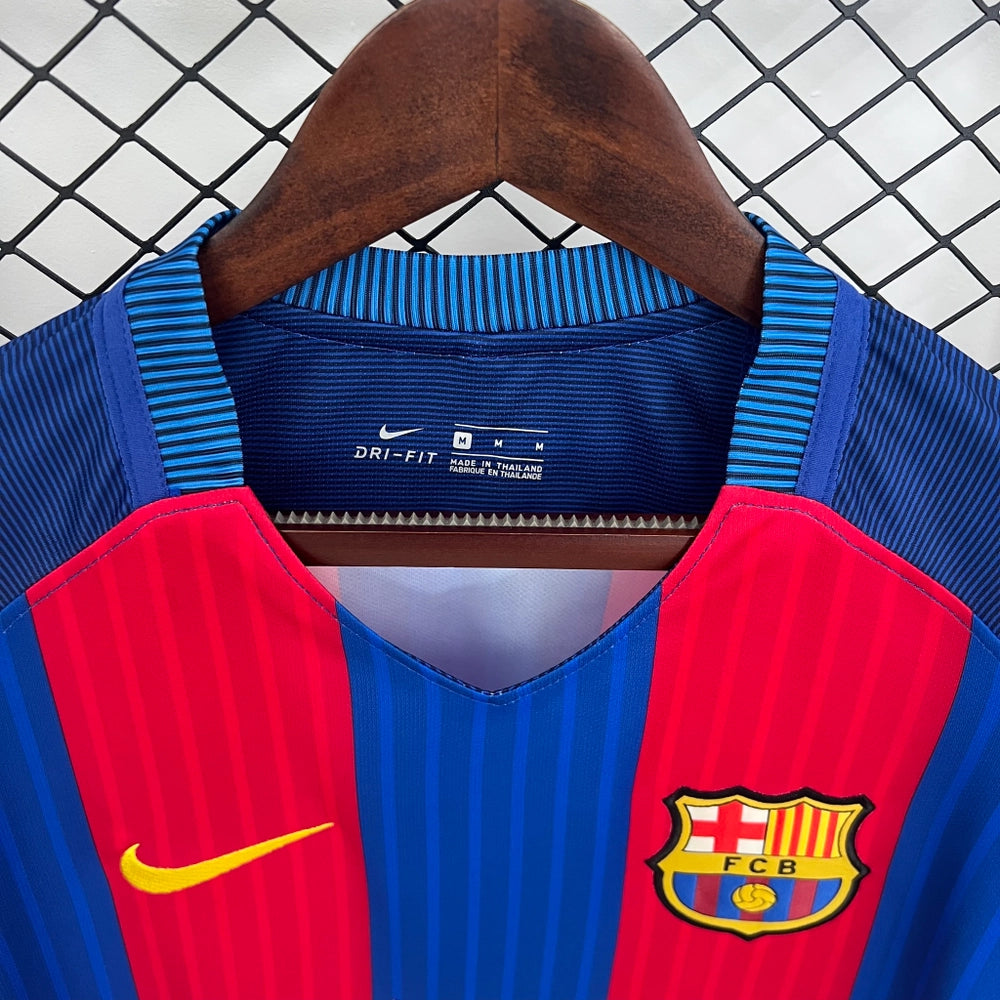 2016/2017 Retro Barcelona Home Jersey Long Sleeve