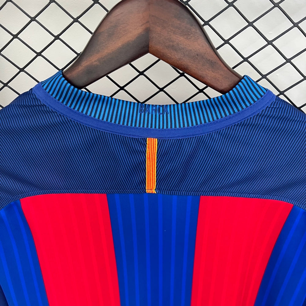 2016/2017 Retro Barcelona Home Jersey Long Sleeve