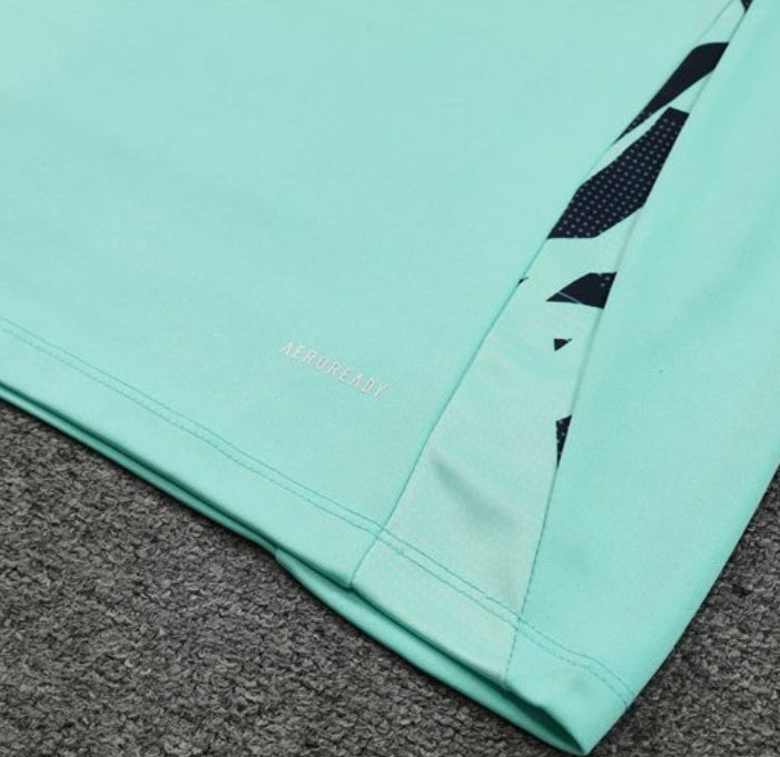 Real Madrid Mint Green and Black Tracksuit