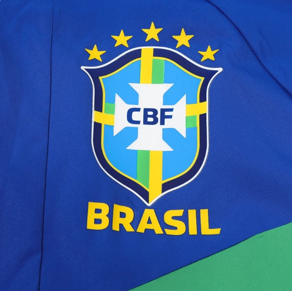 Brazil Blue and Green x Yellow Windbreaker