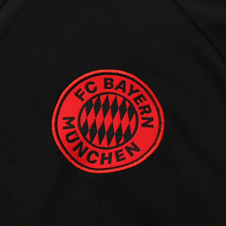 2025/2026 Bayern Munchen Black and Red Tracksuit