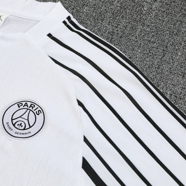 PSG Paris Saint Germain White and Black Tracksuit