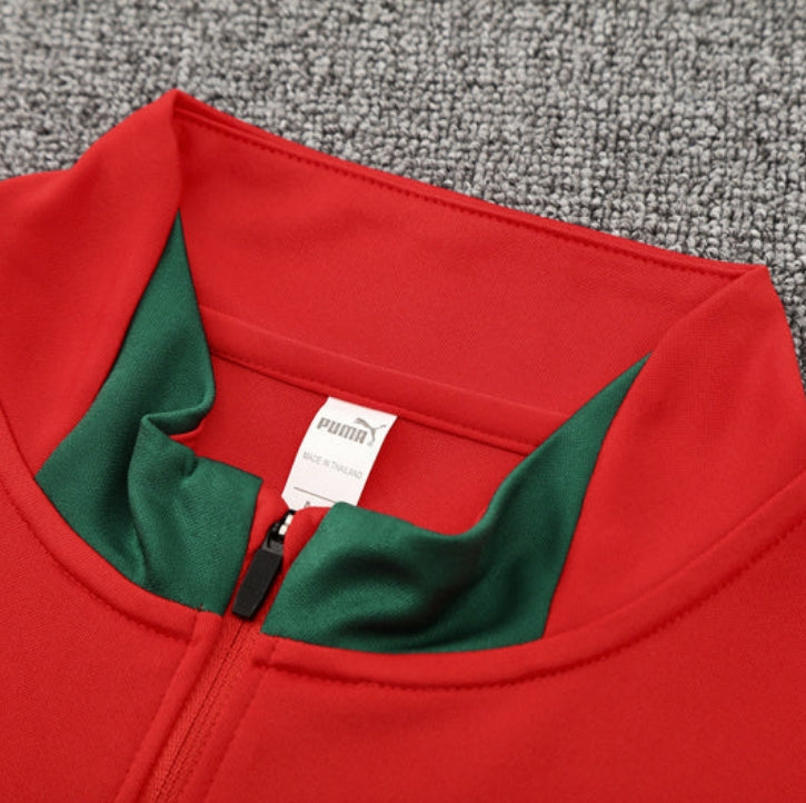 2025/2026 Portugal Red and Black Tracksuit