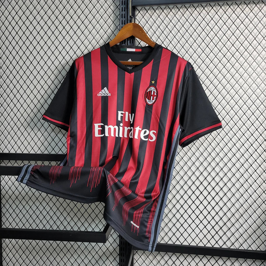 2016-2017 Retro AC Milan Home Jersey