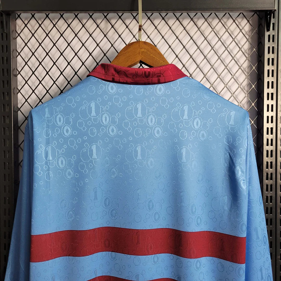 1995-1996 Retro West Ham United Away Jersey Long Sleeve
