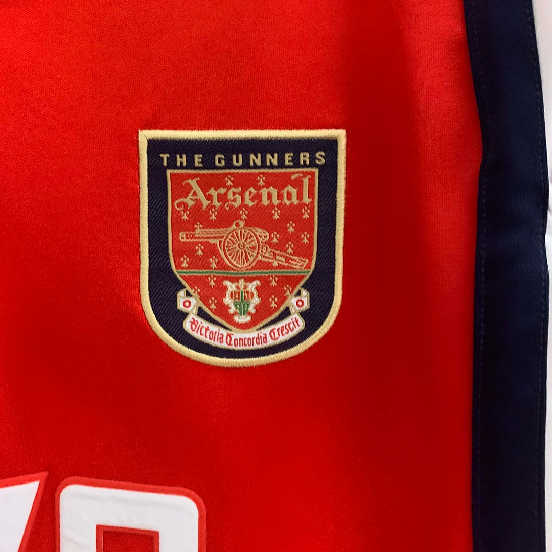 1998-1999 Retro Arsenal Home Jersey Long Sleeve