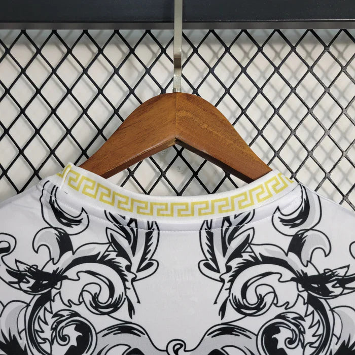 Italy "Versace" White Limited Jersey