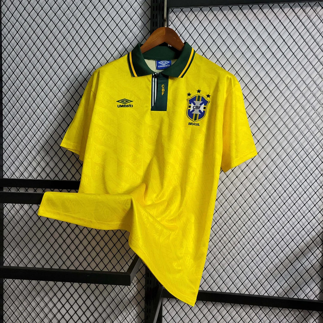 1991-1993 Retro Brazil Home Jersey