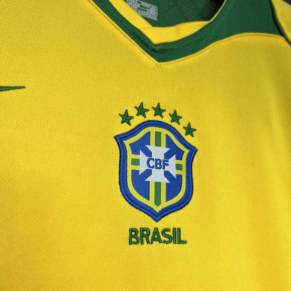 2004 Retro Brazil Home Jersey