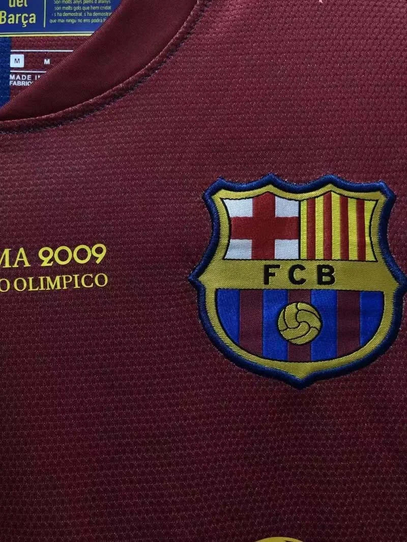 2008-2009 Retro Barcelona Home Champions League Long sleeve