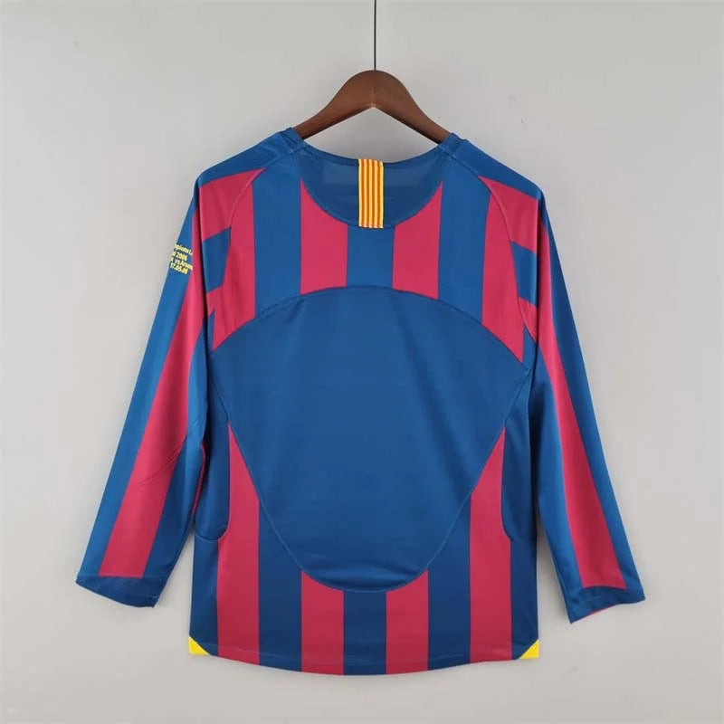 2005-2006 Retro Barcelona Home Jersey Long Sleeve