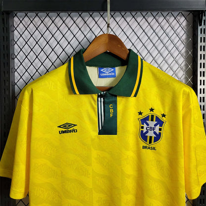 1991-1993 Retro Brazil Home Jersey