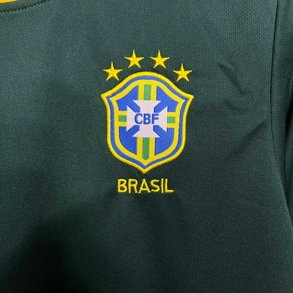 1998 Retro Brazil Goalkeeper Home Jersey