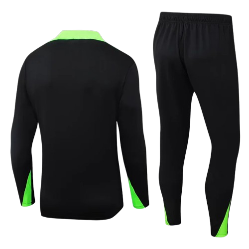 Brazil Black and Light Green Tracksuit
