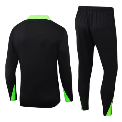 Brazil Black and Light Green Tracksuit