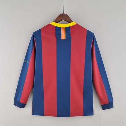 2010-2011 Retro Barcelona Home Jersey Long Sleeve