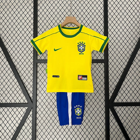 1998 Retro Brazil Home Kids Size