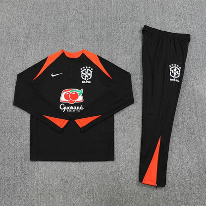 2025/2026 Brazil Orange and Black Tracksuit