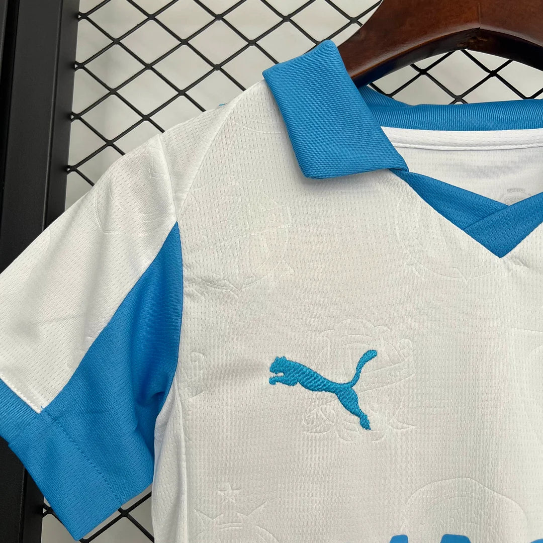 2025/2026 Olympique de Marseille Home Kit Kids Size