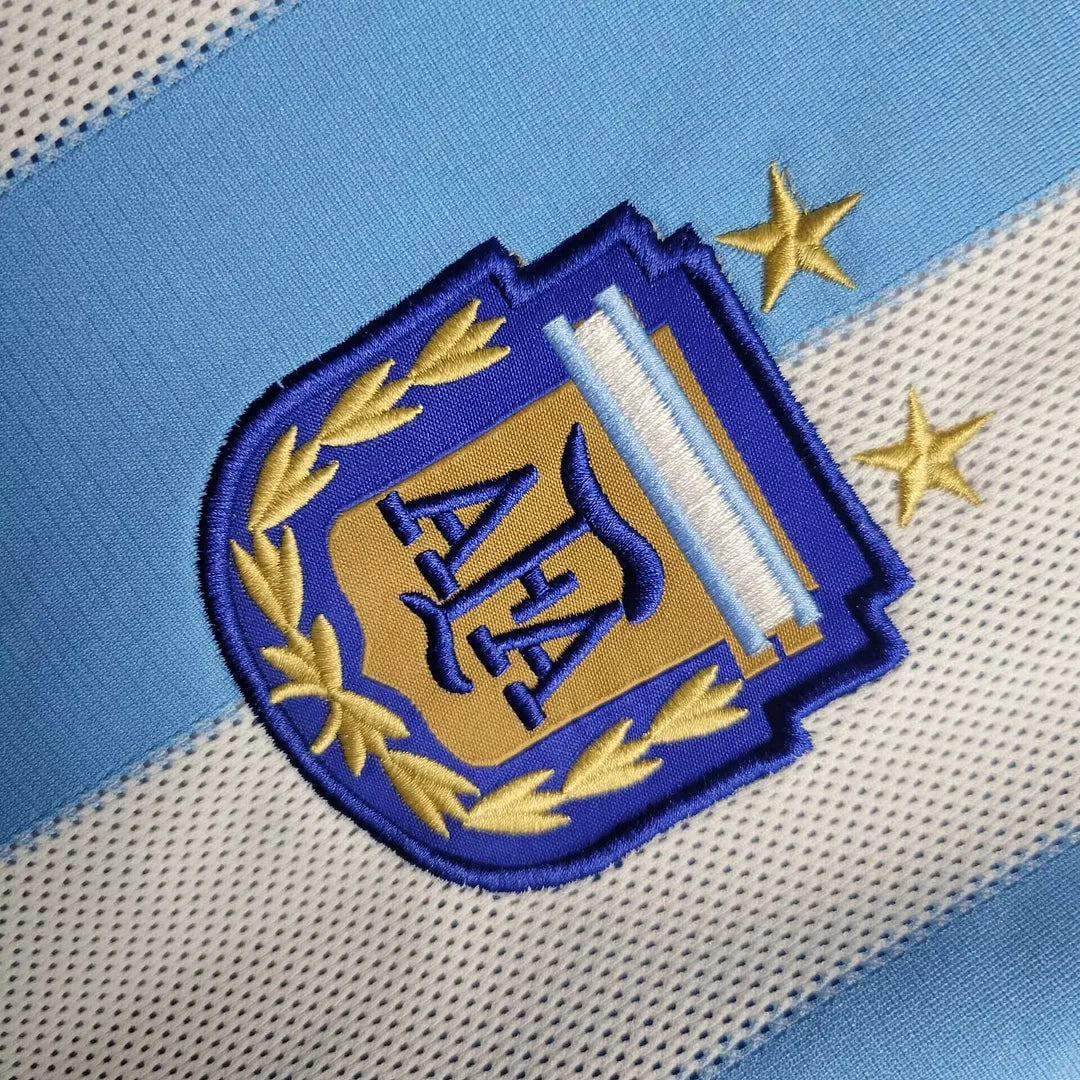 2010 Retro Argentina Home Jersey