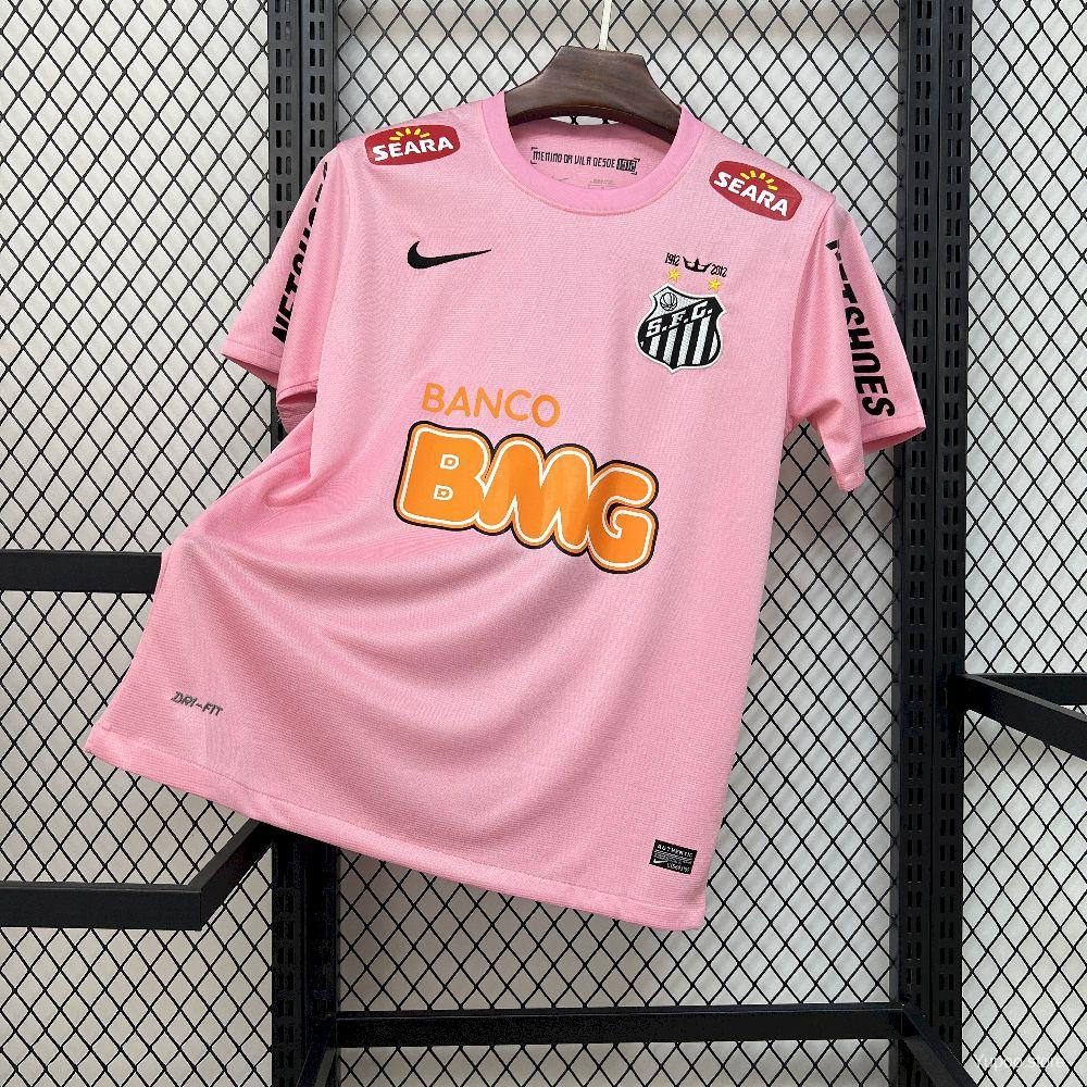 2012 Retro Santos Home Jersey Pink Limited Jersey