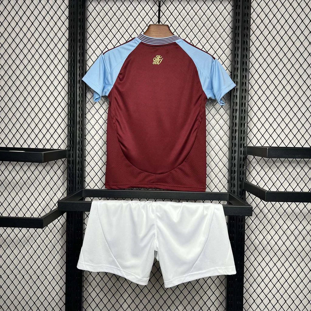 2024-2025 Aston Villa Home Kit Kids Size