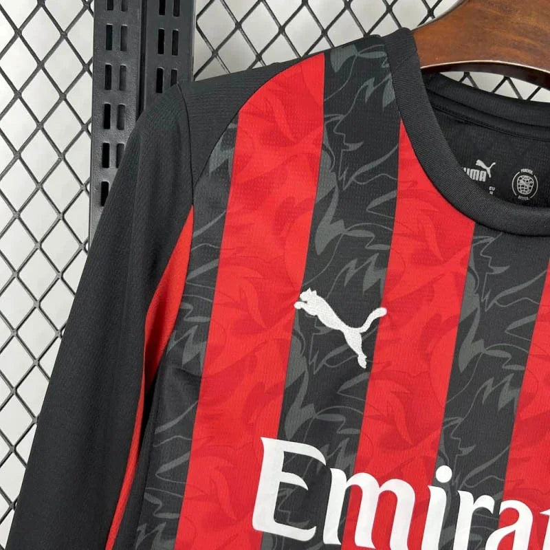 2025/2026 AC Milan Home Jersey Long Sleeve