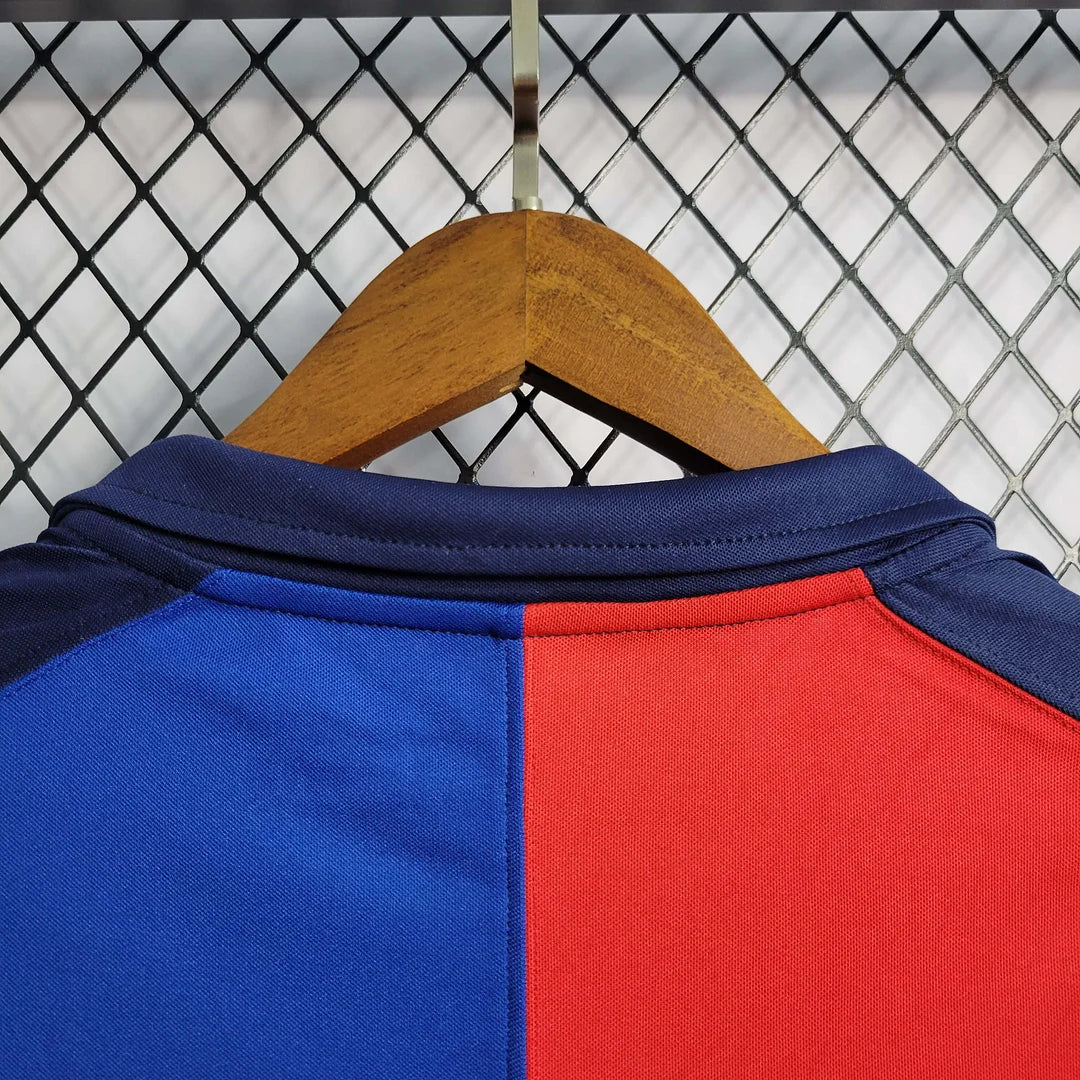 1999-2000 Retro Barcelona 100th Anniversary Home Jersey Long Sleeve