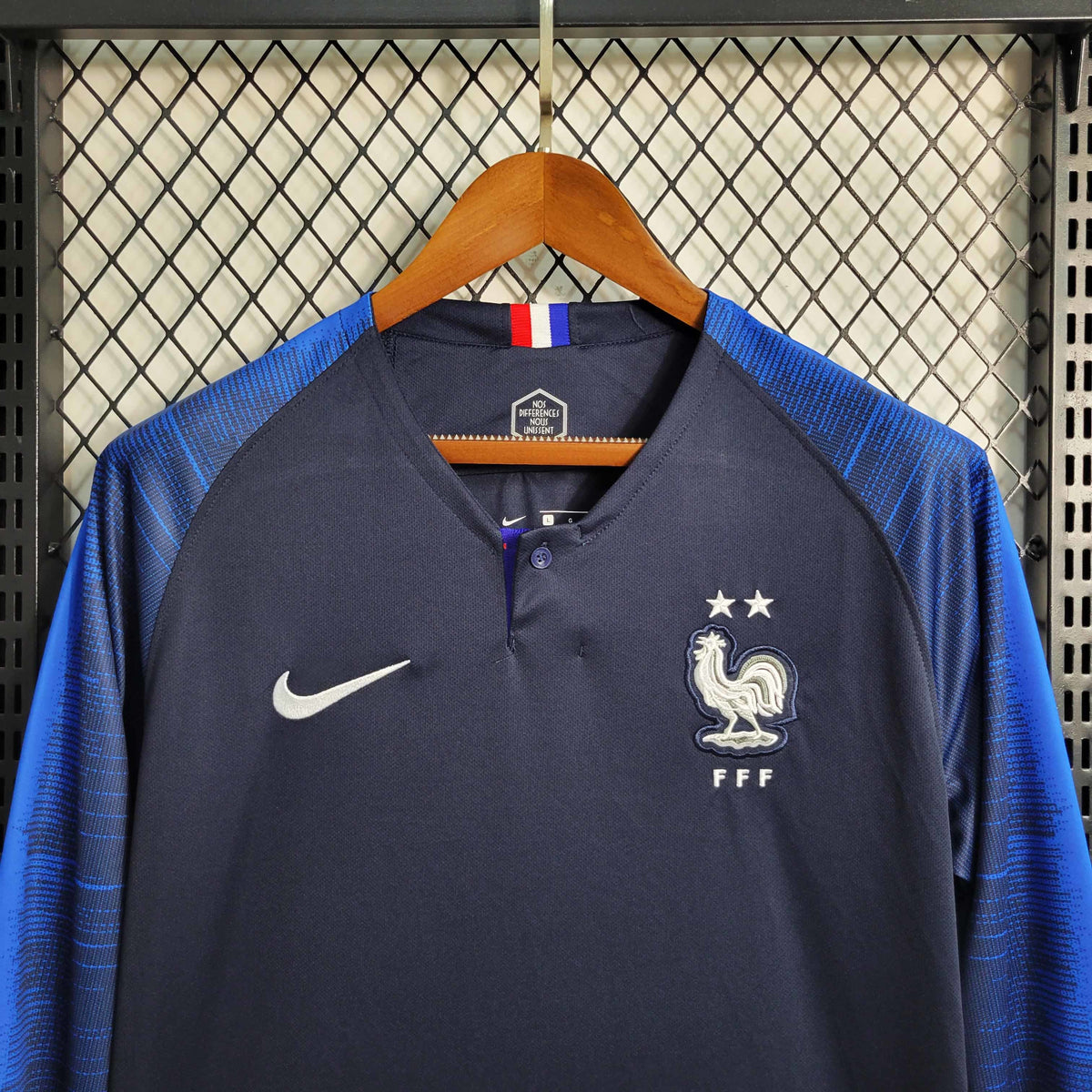2018 Retro FIFA World Cup France Home Long Sleeve