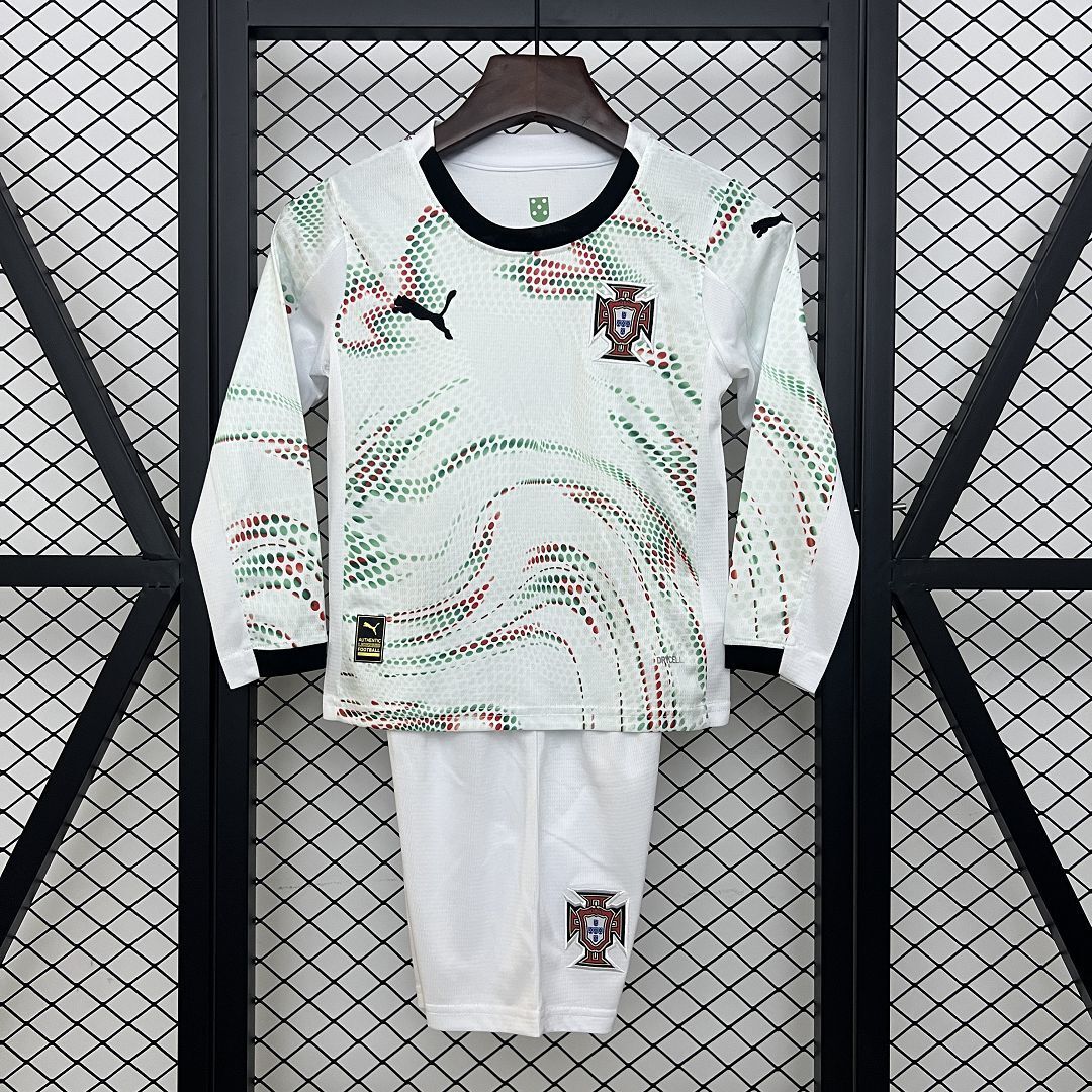 2025 Portugal Away Long Sleeve Kids Size