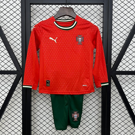 2025 Portugal Home Long Sleeve Kids Size