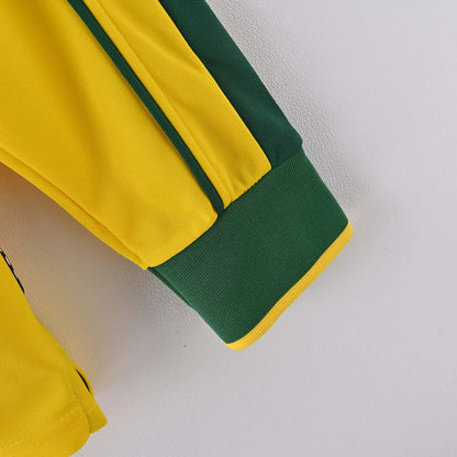 1998 Retro Brazil Home Jersey Long Sleeve
